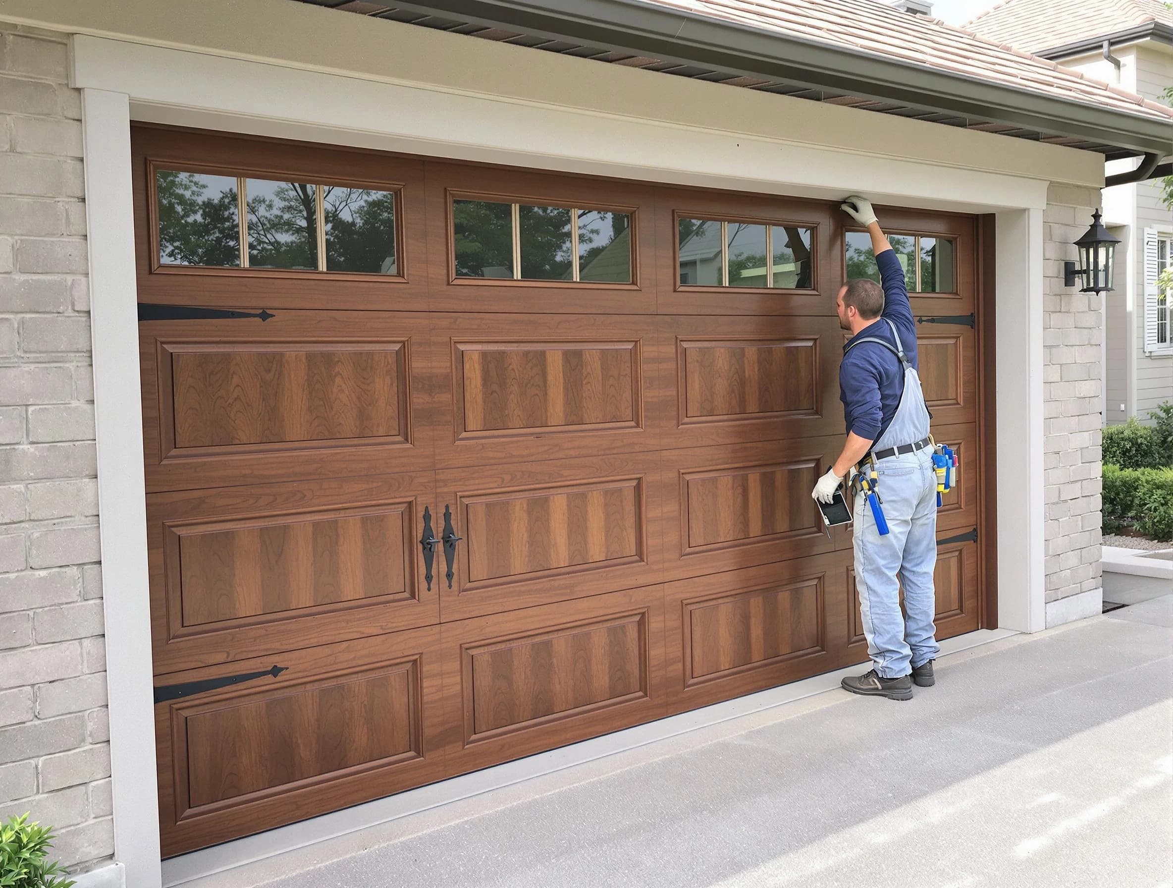 Custom garage door showcase by Shackle Island Garage Door Repair in Shackle Island