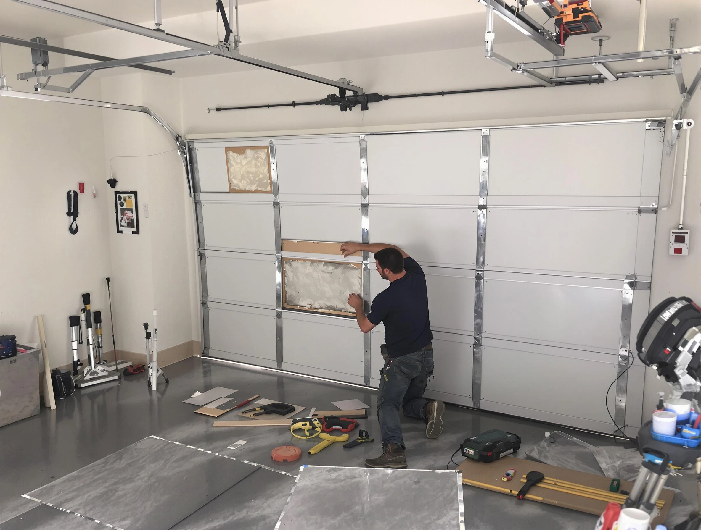 Garage Door Panel Repair in Shackle Island